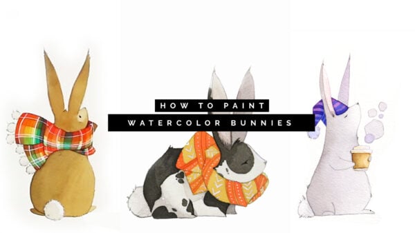 How to Paint Three Bunnies