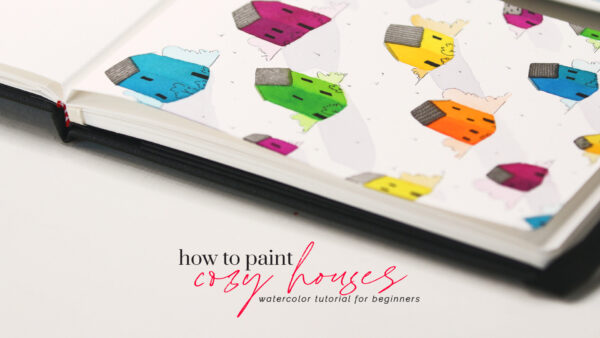 How to Paint Cozy Doodle Houses - Image 3