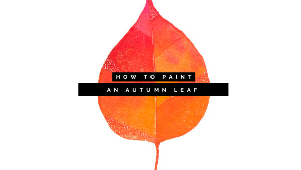 How to Paint A Whimsical Autumn Watercolor Leaf for Beginners